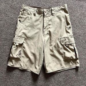 Vintage Y2K Tony Hawk Skateboarding Cargo Shorts Khaki Men’s 30 Retro Streetwear